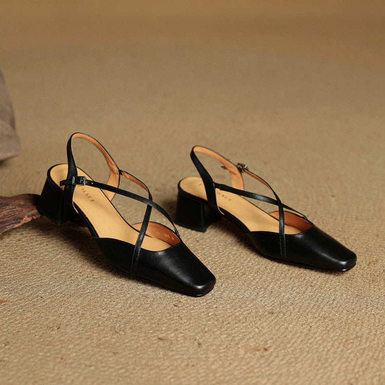 Chloe | Women's Vintage Low Block Heels