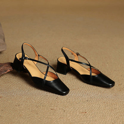 Chloe | Women's Vintage Low Block Heels