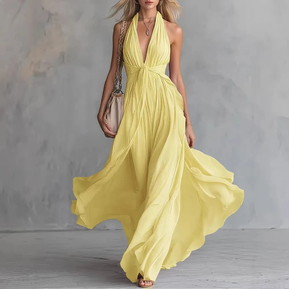 Rachel | Women's Summer Flowing Maxi Dress