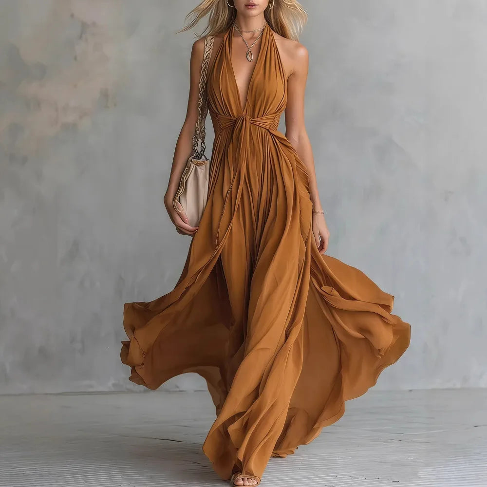 Rachel | Women's Summer Flowing Maxi Dress