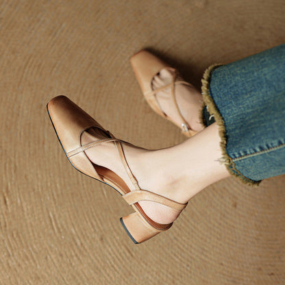 Harriet | Women's Vintage Slip On Mary Janes heels