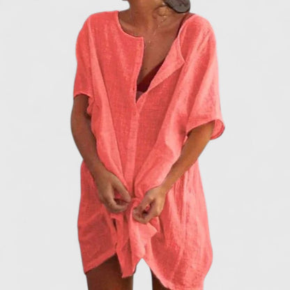 Magdalena | Women's Summer Loose Tunic Midi Dress