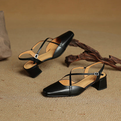 Chloe | Women's Vintage Low Block Heels