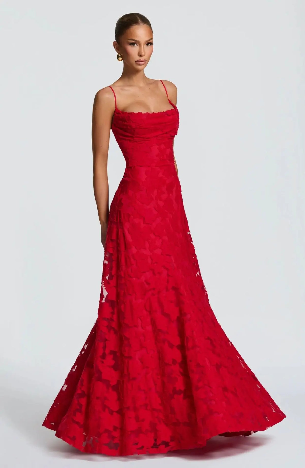 Lisanne | Women's Elegant Embroidered Maxi Evening Dress