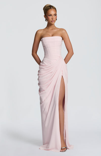Evie | Women's Strapless Draped Corset Dress