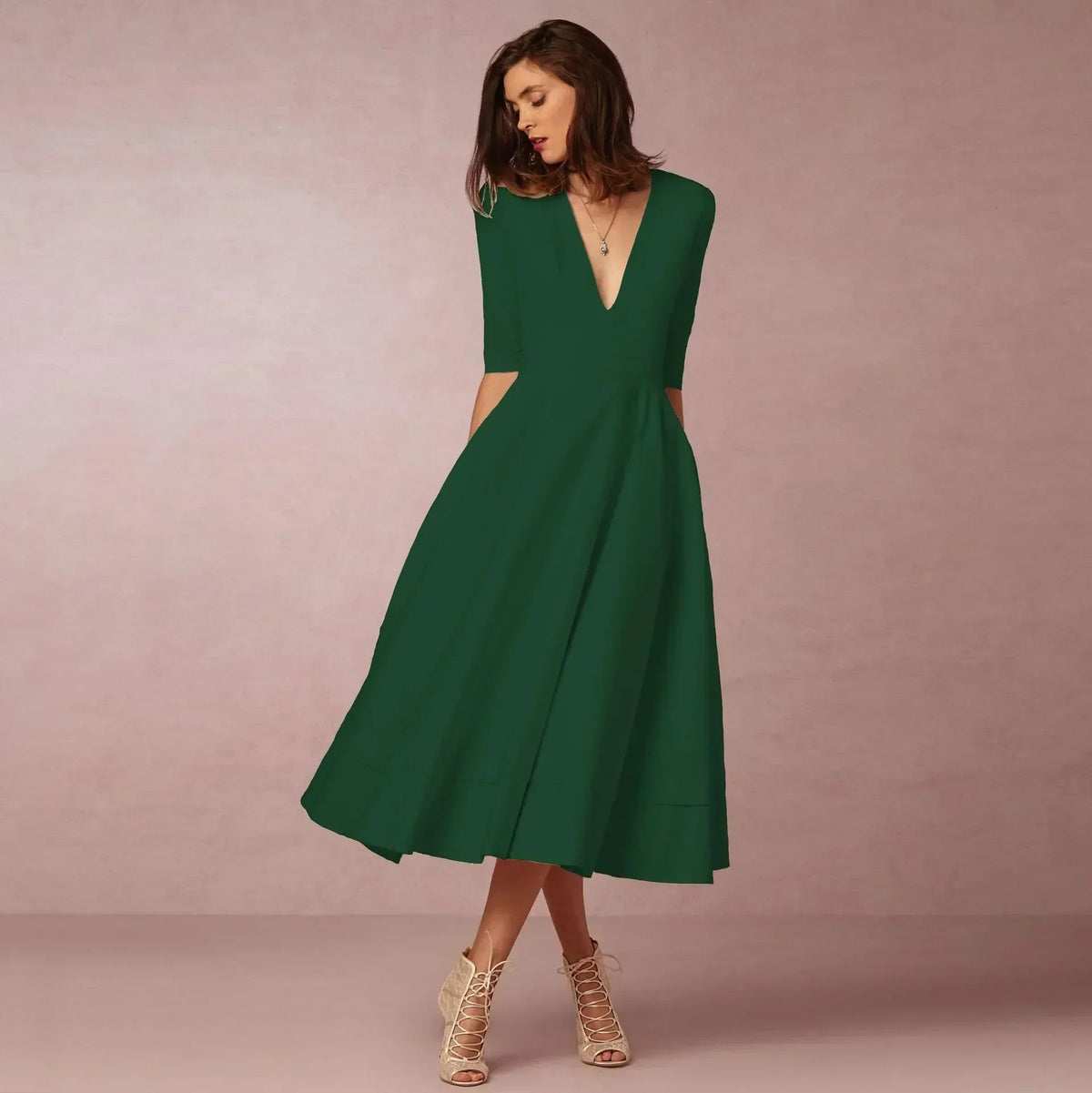 Tena | Women's Elegant A-Line Evening Dress