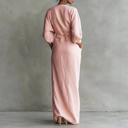 Piper | Women's Wrap V-Neck Maxi Dress