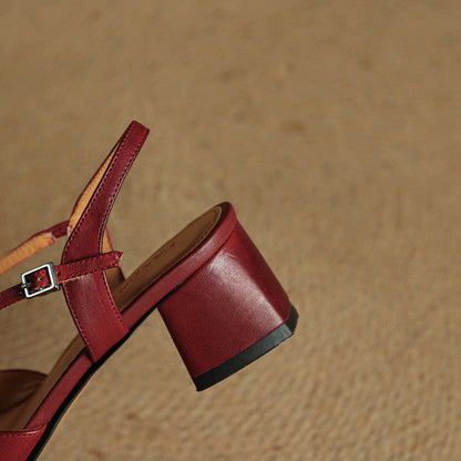 Chloe | Women's Vintage Low Block Heels