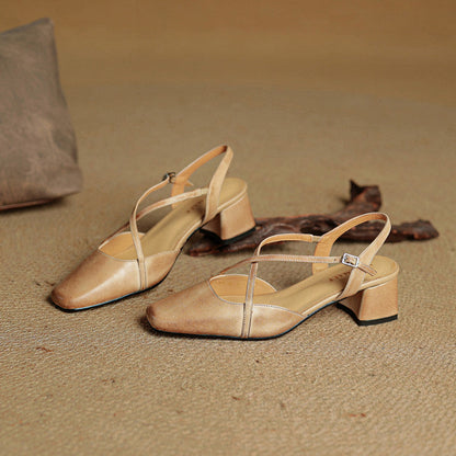 Chloe | Women's Vintage Low Block Heels