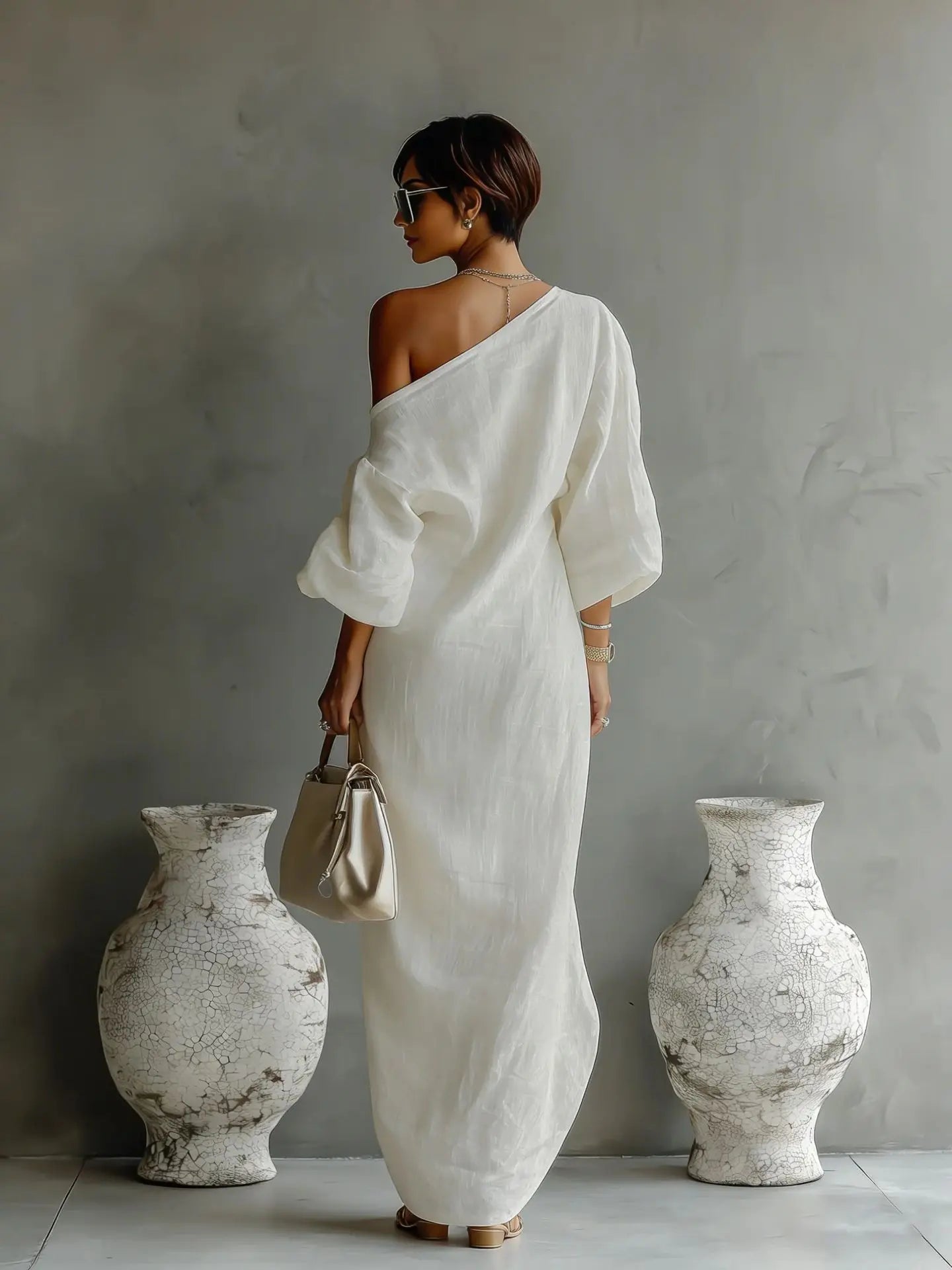 Matilda | Women's Summer One-Shoulder Maxi Dress