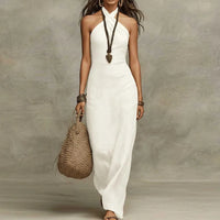 Julie | Women's Sleeveless Halter Party Dress