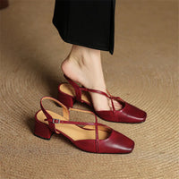 Chloe | Women's Vintage Low Block Heels
