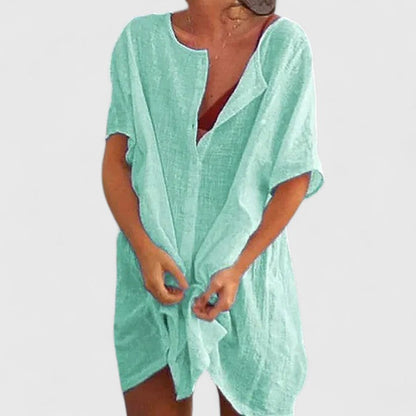 Magdalena | Women's Summer Loose Tunic Midi Dress