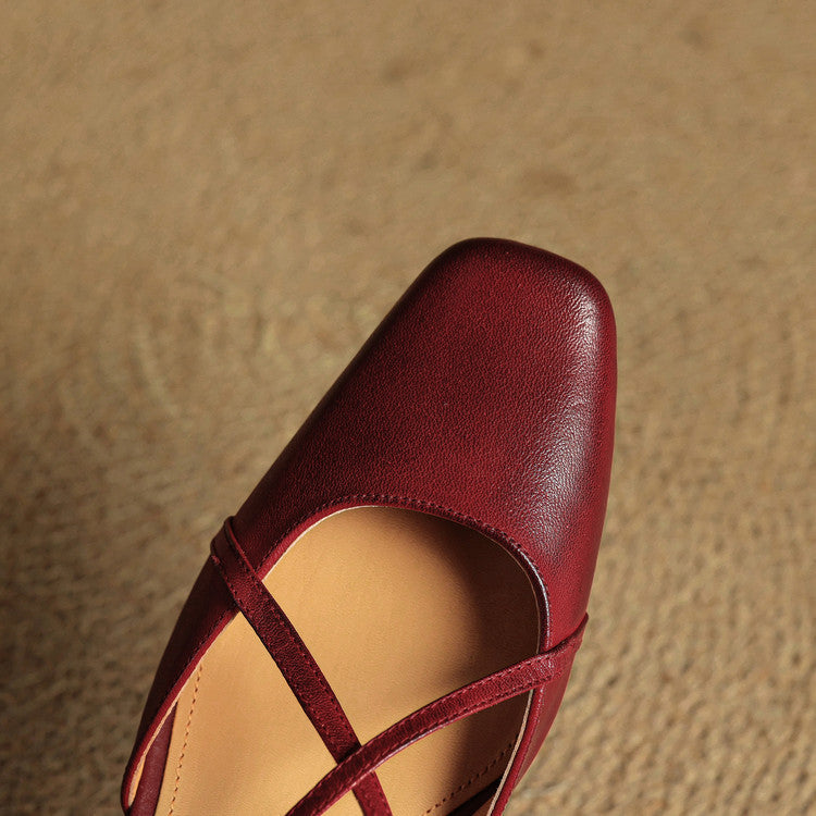 Chloe | Women's Vintage Low Block Heels