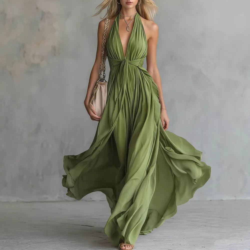 Rachel | Women's Summer Flowing Maxi Dress
