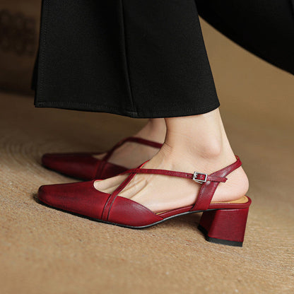 Chloe | Women's Vintage Low Block Heels