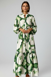 Sarah | Women's Summer Puffed Sleeves Floral Dress