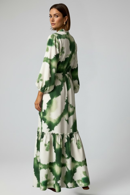 Sarah | Women's Summer Puffed Sleeves Floral Dress
