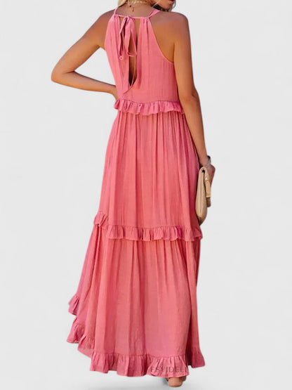 Cecily | Women's Elegant Draped Maxi Dress