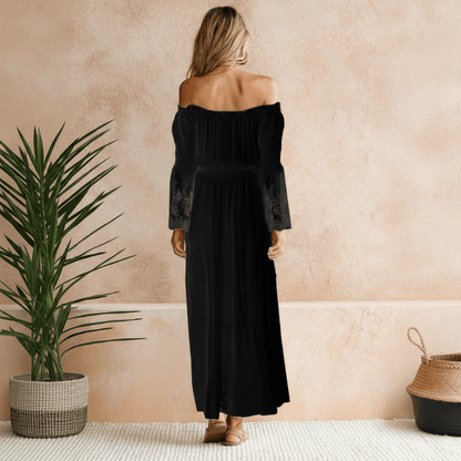 Lesley | Women's Elegant Off-Shoulder Maxi Dress