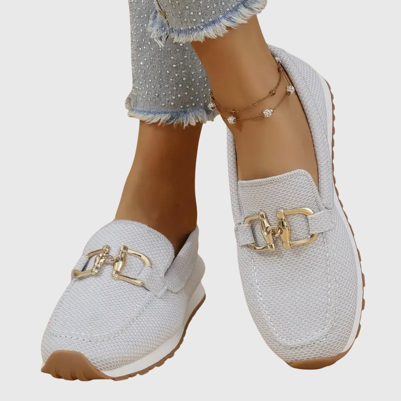Lucy | Women's Textured Slip-On Loafer Sneakers