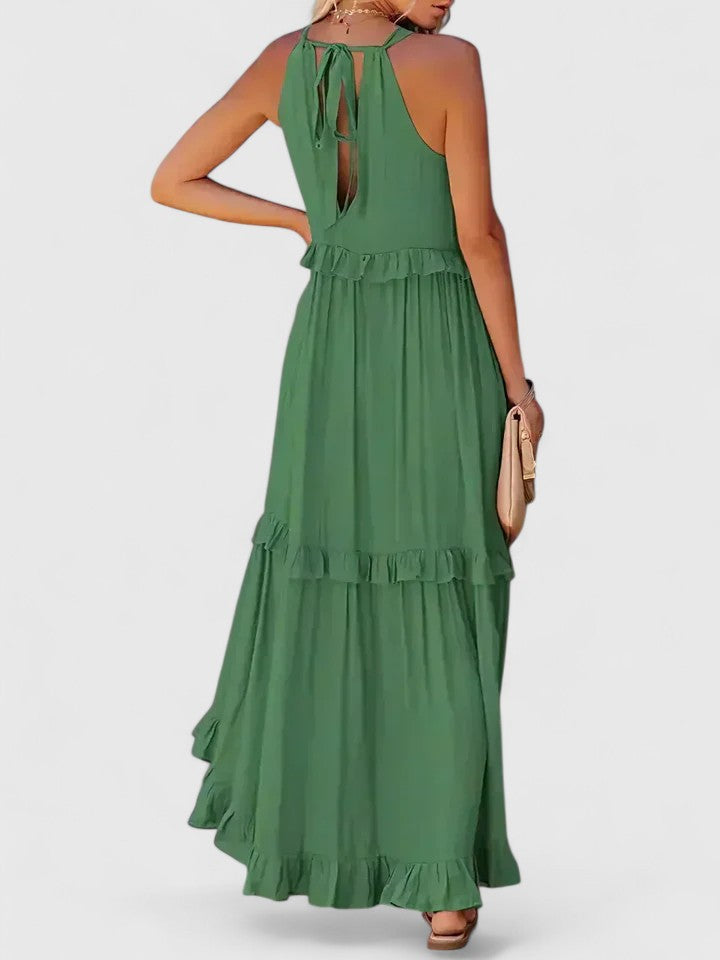 Cecily | Women's Elegant Draped Maxi Dress