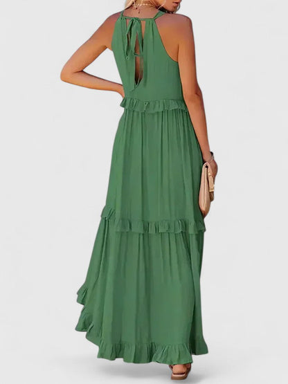 Cecily | Women's Elegant Draped Maxi Dress
