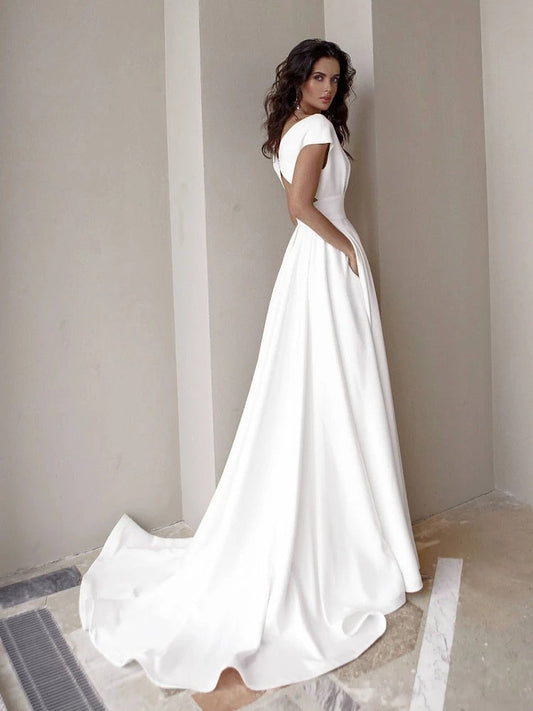 Carolyn | Women's Formal V-Neck Maxi Gown