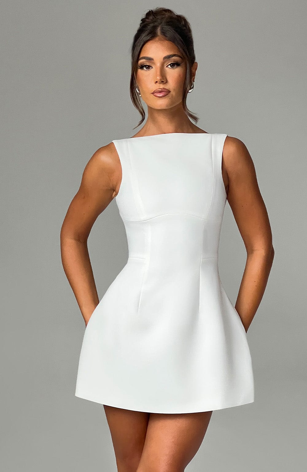 Chloe | Women's Structured Sleeveless Mini Dress