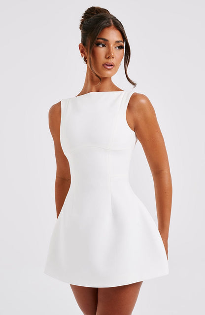 Chloe | Women's Structured Sleeveless Mini Dress