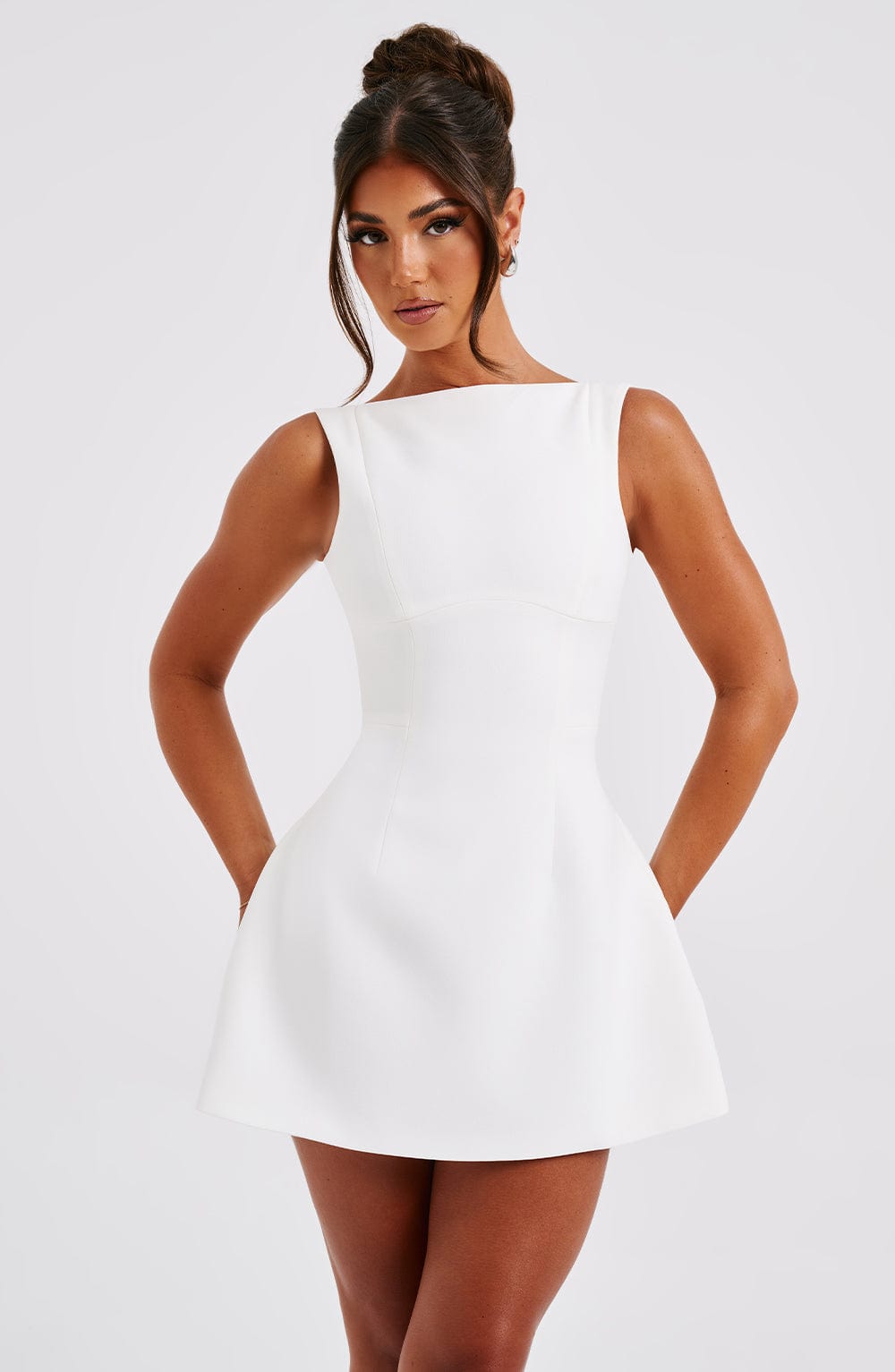 Chloe | Women's Structured Sleeveless Mini Dress