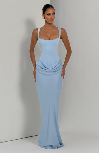 Katie | Women's Formal Draped Maxi Dress