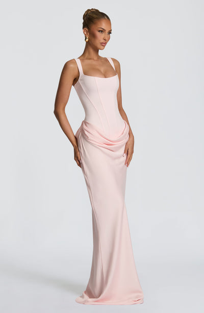 Katie | Women's Formal Draped Maxi Dress