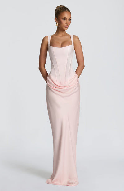 Katie | Women's Formal Draped Maxi Dress
