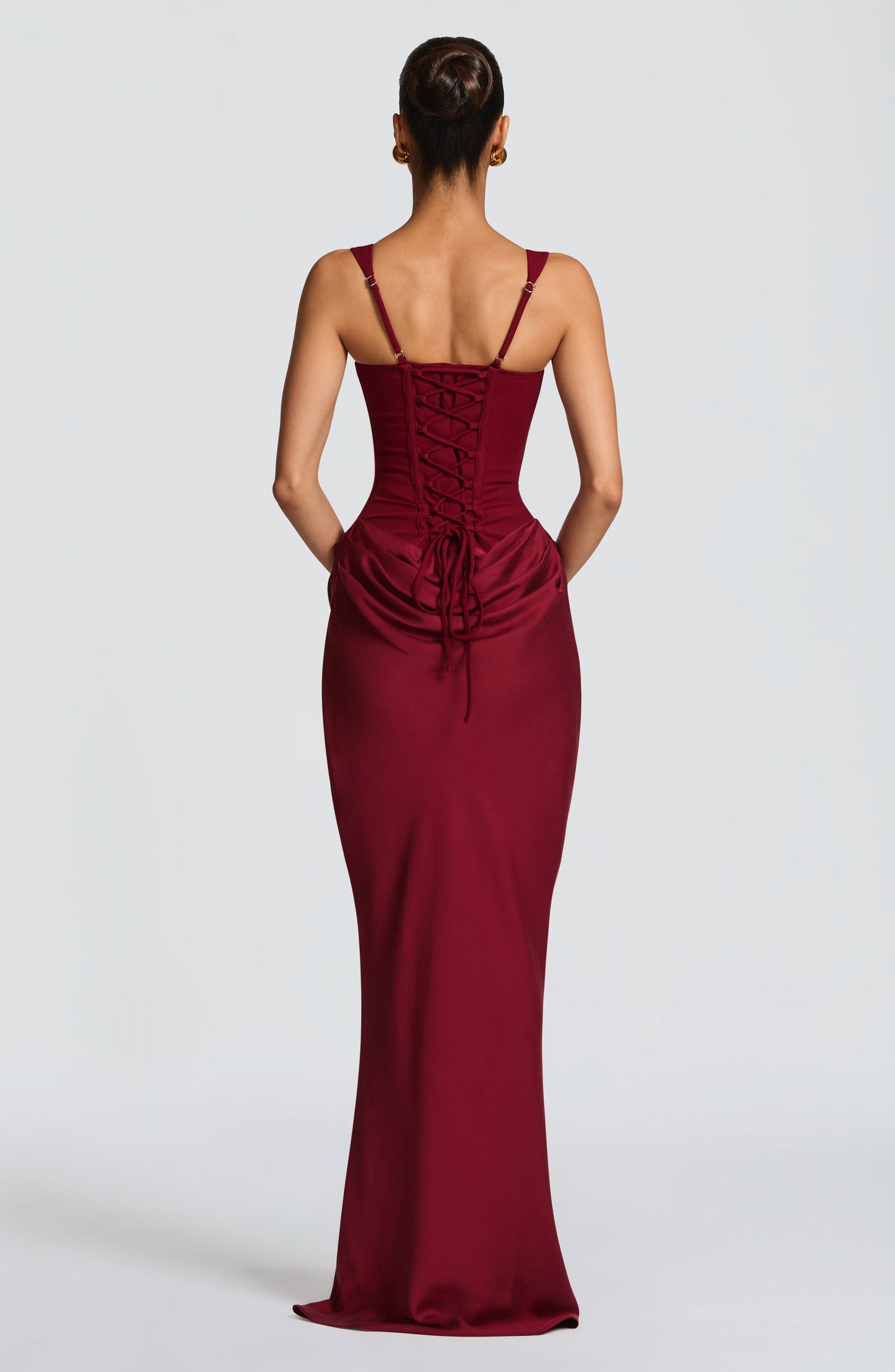 Katie | Women's Formal Draped Maxi Dress