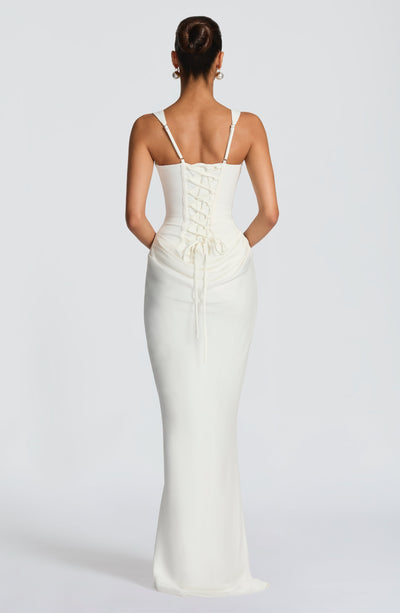 Katie | Women's Formal Draped Maxi Dress