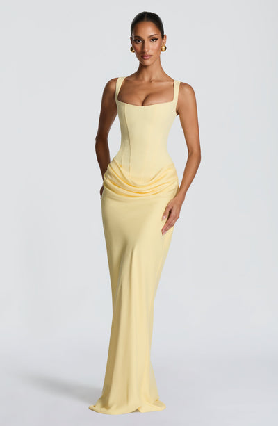 Katie | Women's Formal Draped Maxi Dress