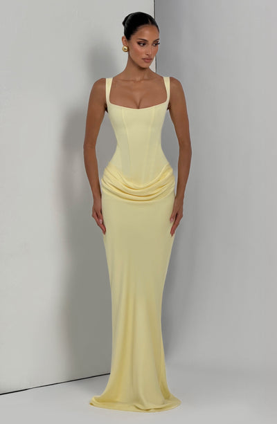 Katie | Women's Formal Draped Maxi Dress