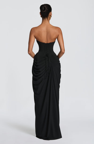 Evie | Women's Strapless Draped Corset Dress