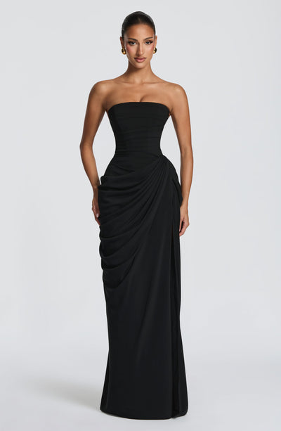 Evie | Women's Strapless Draped Corset Dress