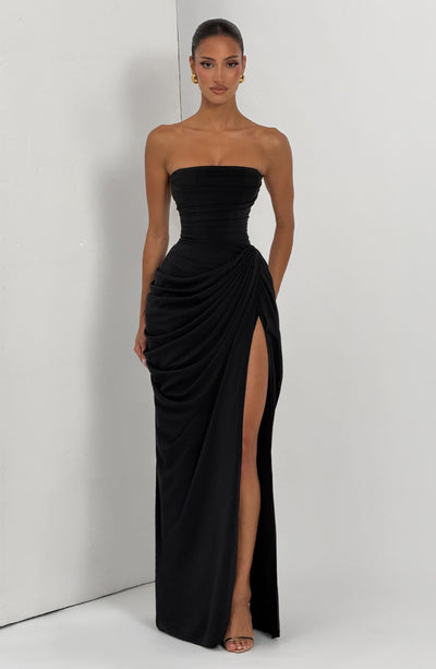 Evie | Women's Strapless Draped Corset Dress