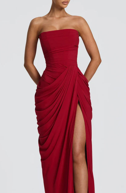 Klara | Women's Elegant Strapless Lace-Up Corset Dress