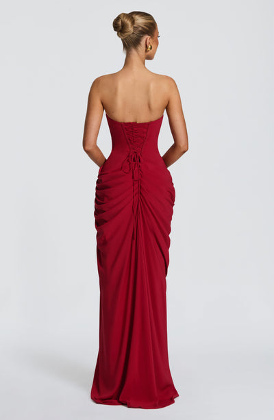 Evie | Women's Strapless Draped Corset Dress