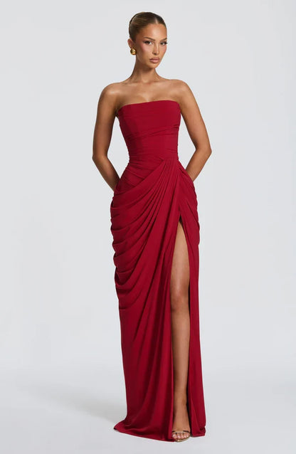 Klara | Women's Elegant Strapless Lace-Up Corset Dress