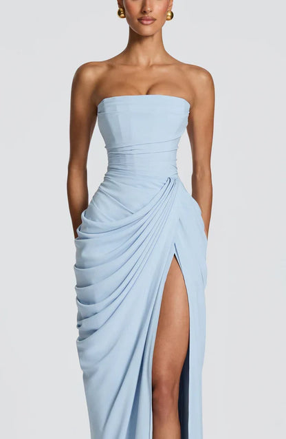 Klara | Women's Elegant Strapless Lace-Up Corset Dress