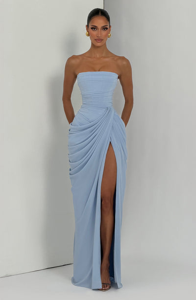 Evie | Women's Strapless Draped Corset Dress