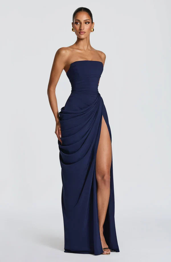 Klara | Women's Elegant Strapless Lace-Up Corset Dress