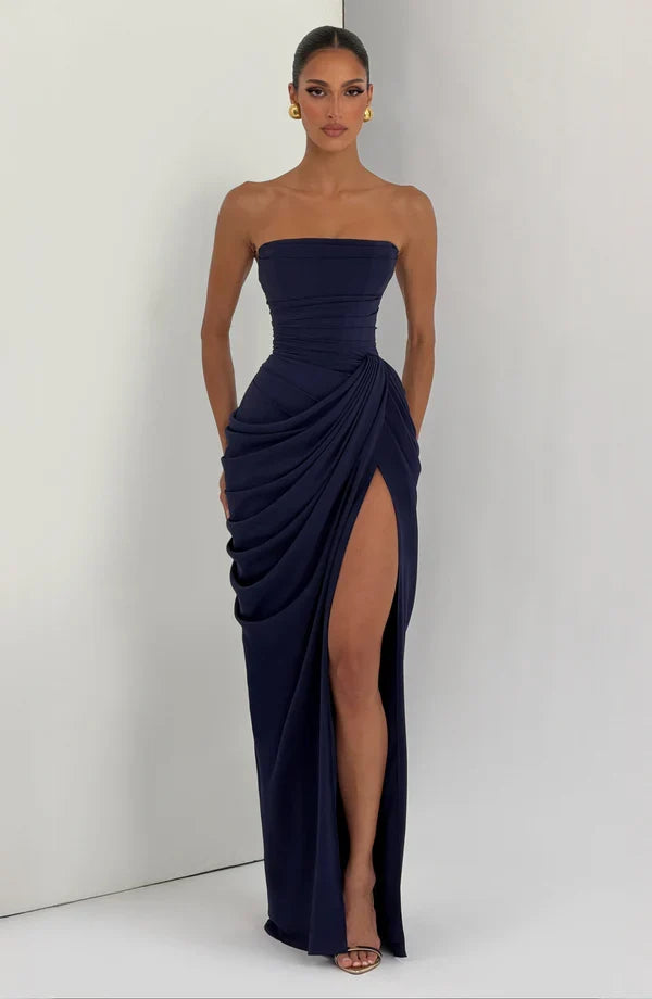 Klara | Women's Elegant Strapless Lace-Up Corset Dress