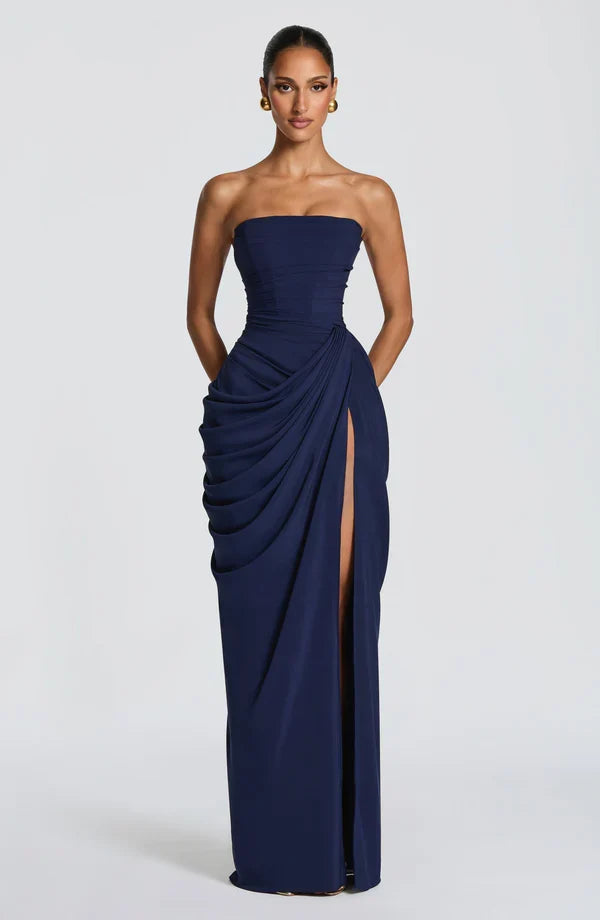 Klara | Women's Elegant Strapless Lace-Up Corset Dress