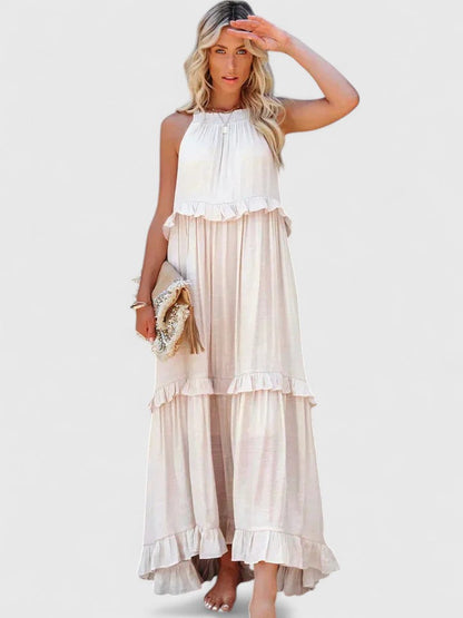 Cecily | Women's Elegant Draped Maxi Dress